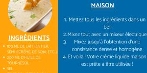 Comment faire de la crème liquide maison