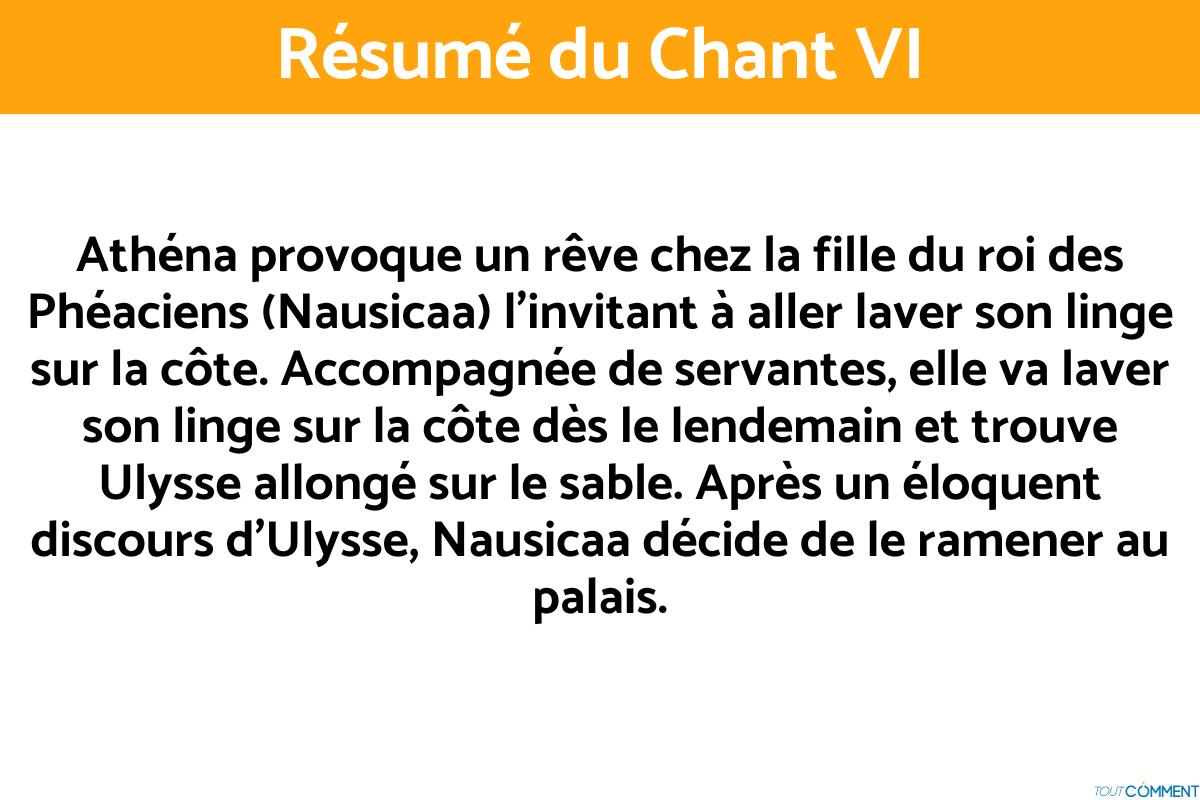 Résumé de l'odyssée par CHANT - Homère