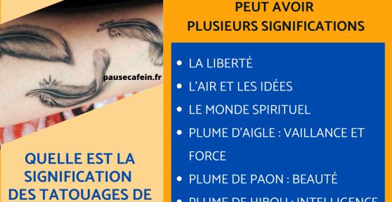 Quelle est la signification des tatouages de plumes