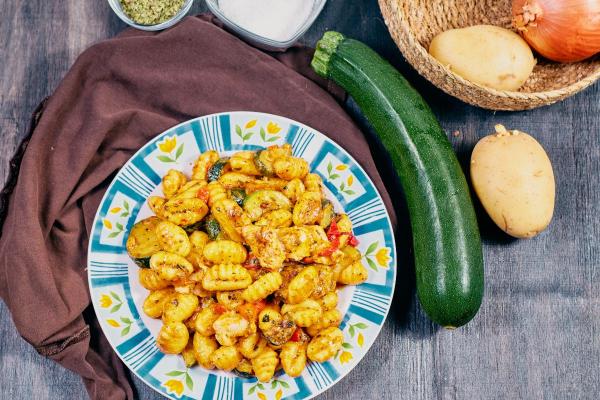 Accompagnements pour des gnocchis - Gnocchi aux légumes grillés