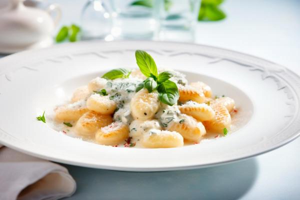Accompagnements pour des gnocchis - Gnocchis sauce roquefort et noix