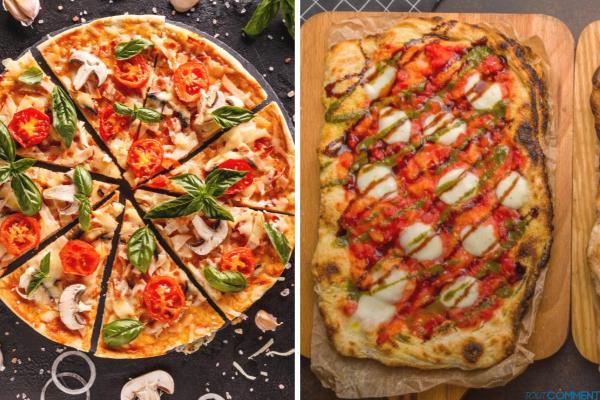 Différence entre pizza et pinsa
