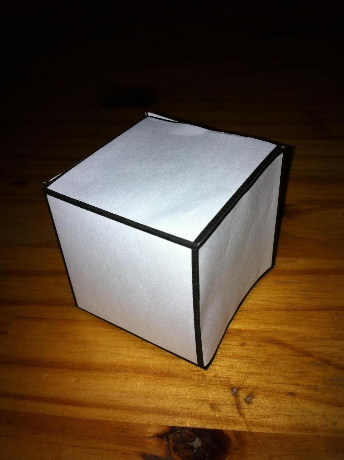 Comment faire un cube avec du papier cartonné