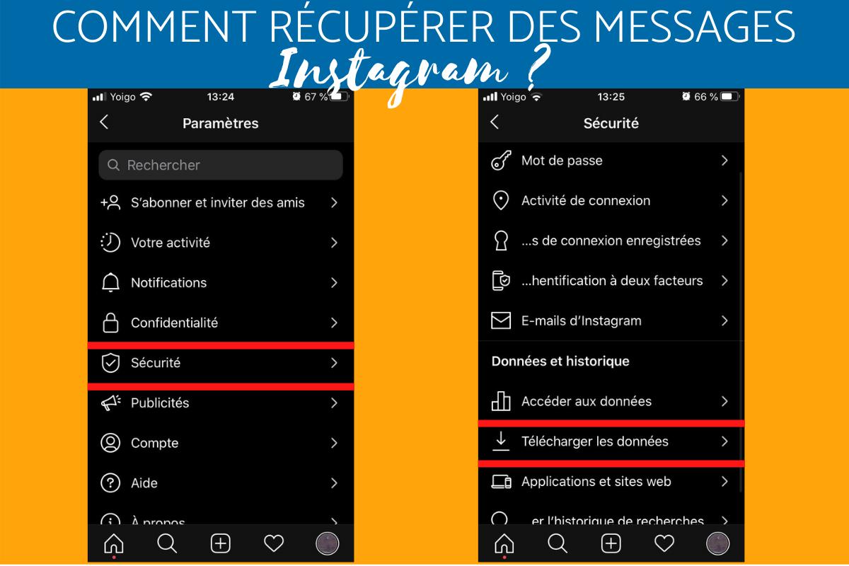 Comment récupérer des messages Instagram