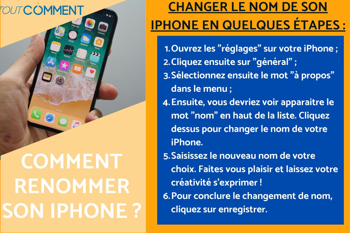 Comment renommer son iPhone
