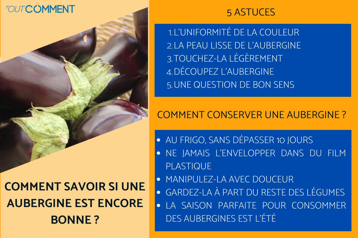 Comment savoir si une aubergine est encore bonne