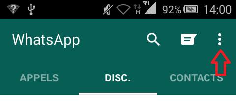 Comment changer le fond d'écran Whatsapp sur iPhone - Étape 2
