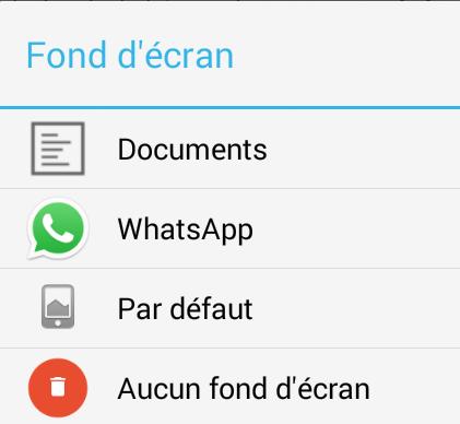 Comment changer le fond d'écran Whatsapp sur iPhone - Étape 6