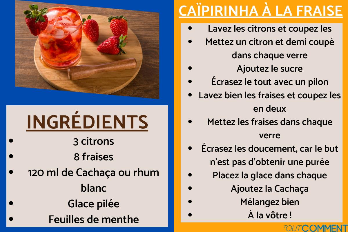 Caïpirinha à la fraise