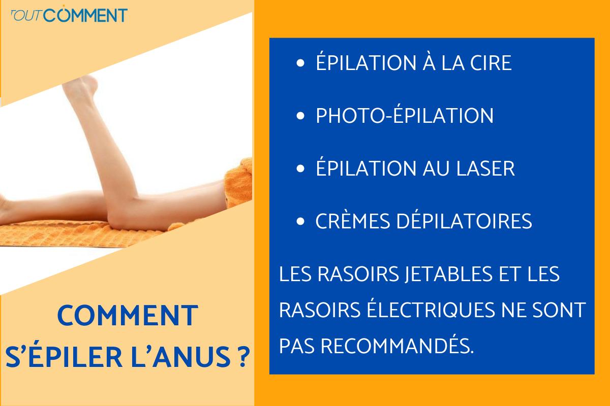 Comment s'épiler l'anus ? - Beauté de l'anus - Épilation anale, comment