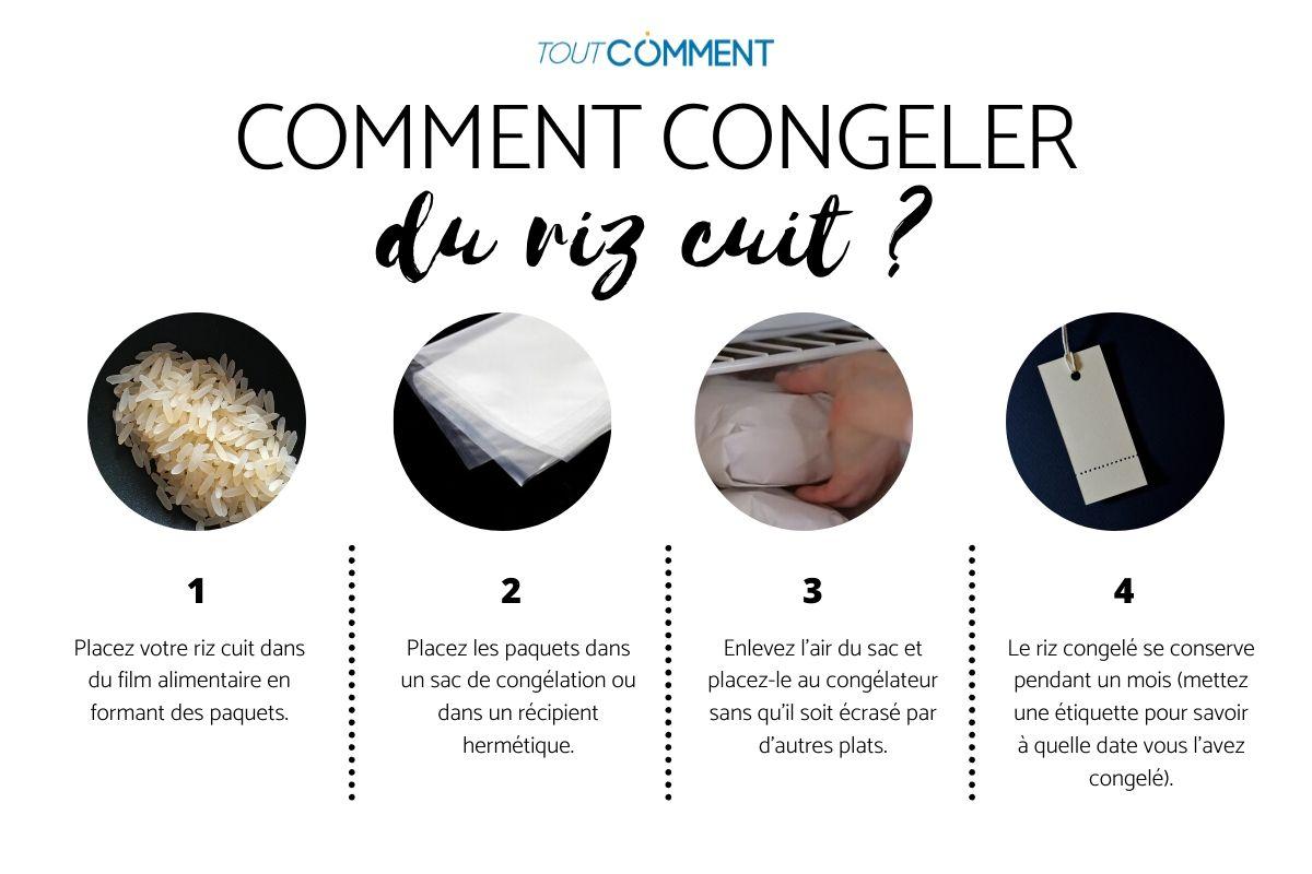 Comment congeler du riz cuit