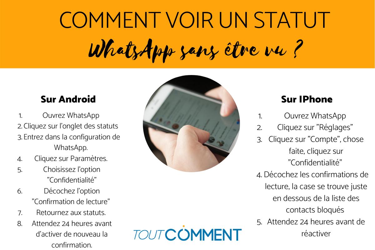 Comment voir un statut WhatsApp sans être vu