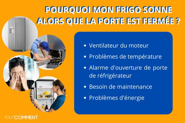 Pourquoi mon frigo sonne alors que la porte est fermée ?