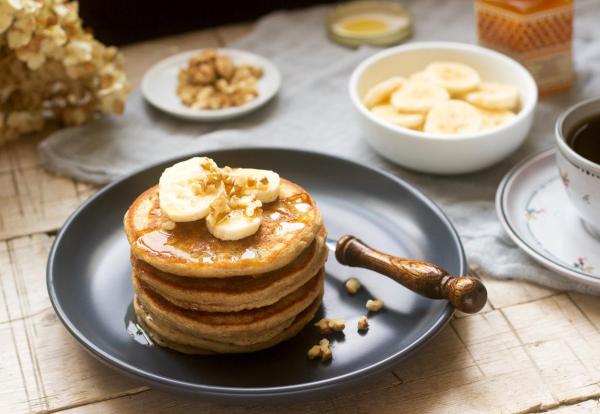 Recette de pancake à la banane et aux oeufs sans farine