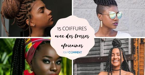 Coiffures avec des tresses africaines