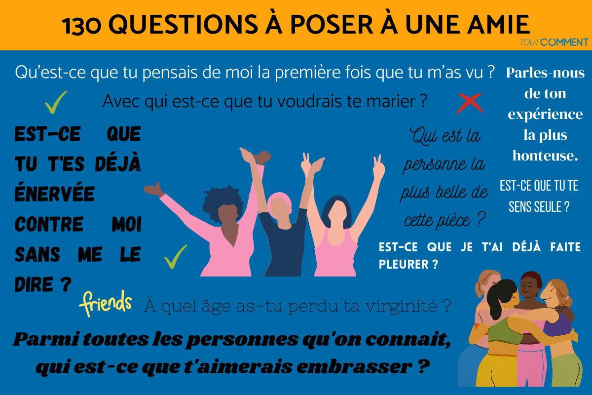 130 QUESTIONS à POSER à une AMIE - Questions à poser à SA MEILLEURE ...