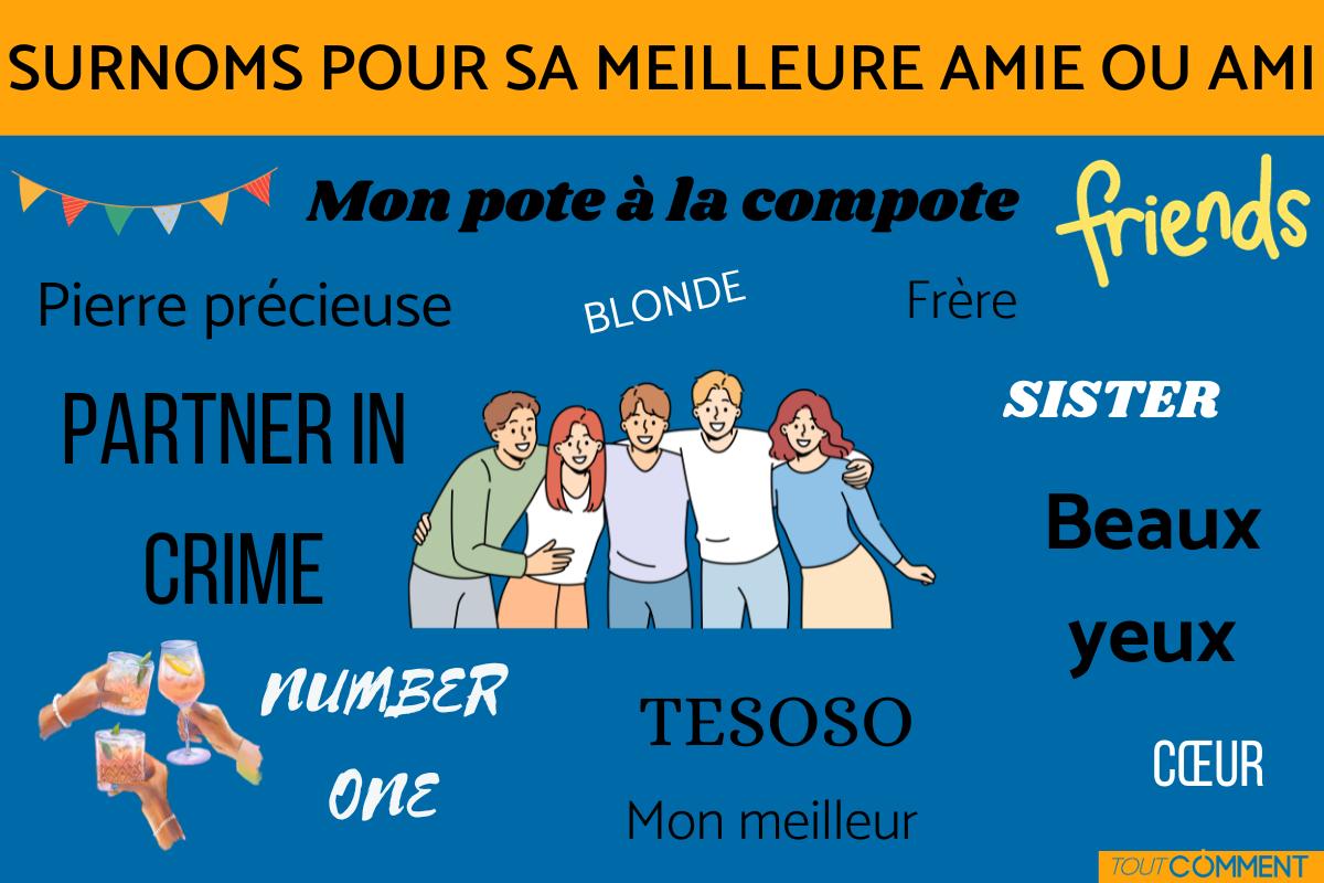 Surnoms pour sa meilleure amie ou ami