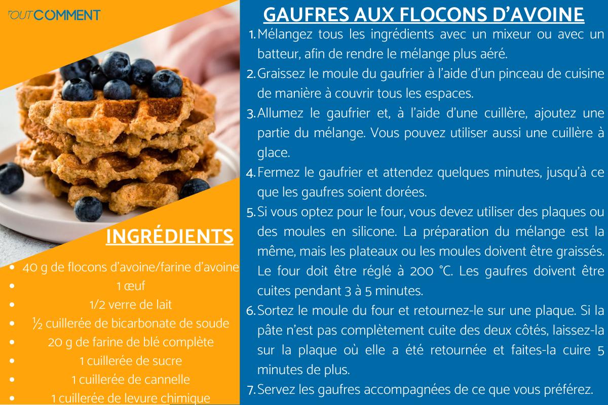 Gaufres aux flocons d'avoine