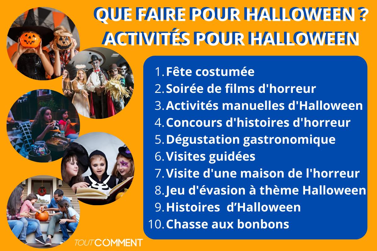 Que faire pour Halloween ? Activités pour Halloween