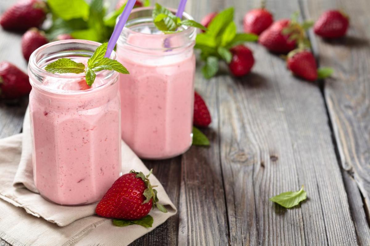 Recette de lait fraise