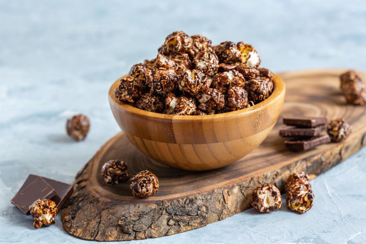 Recette de popcorn au chocolat