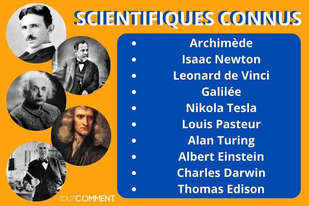Scientifiques connus