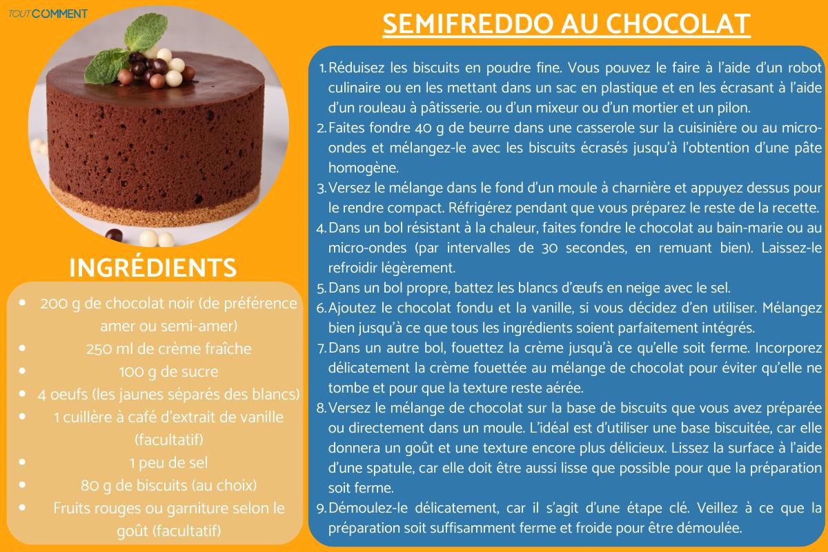 Semifreddo au chocolat