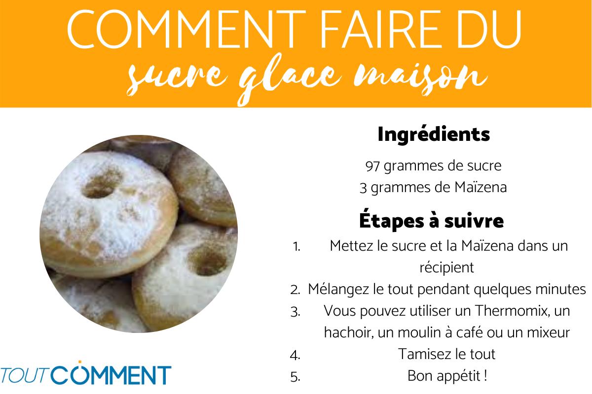 Comment faire du sucre glace maison