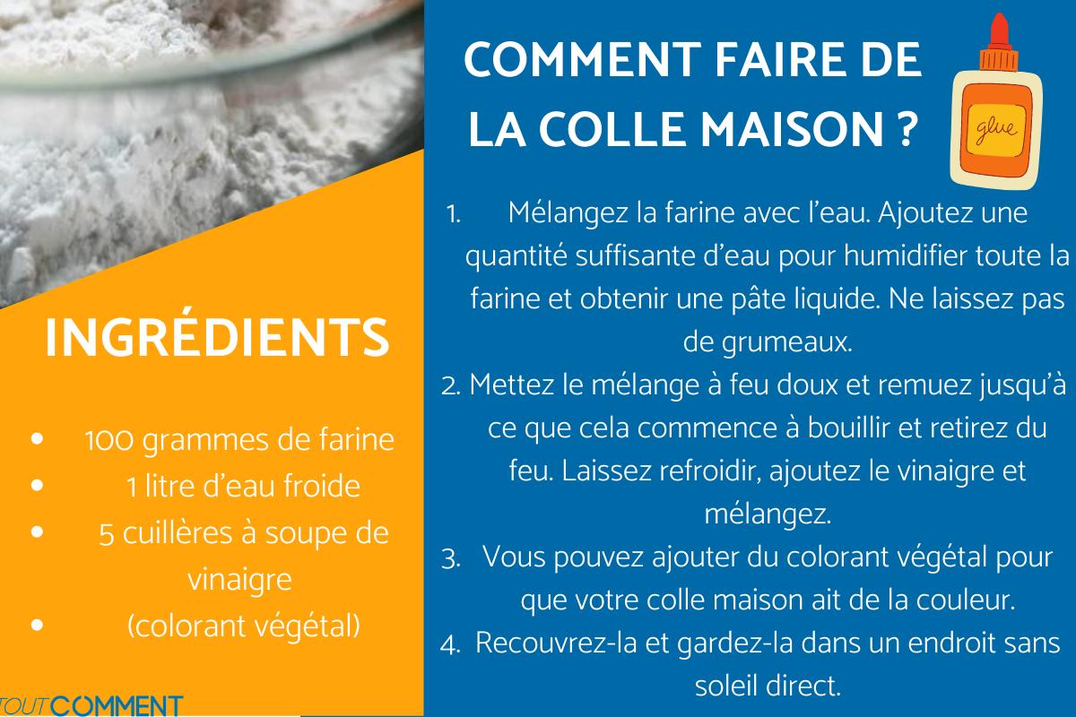 Préparer de la colle maison - Très facile