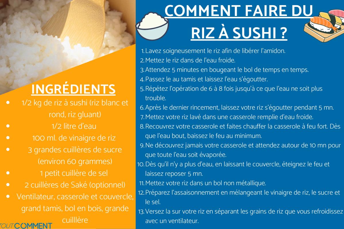 Comment faire du riz à sushi ? - Facile