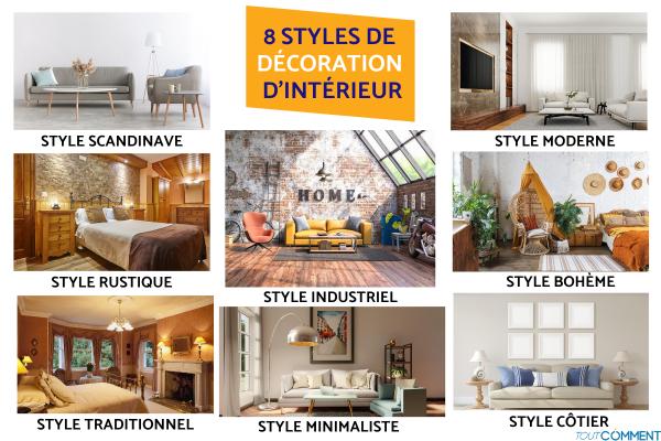 8 Styles de décoration d'intérieur
