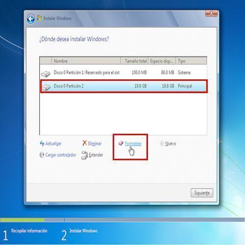 Comment formater et installer Windows 7 - Étape 11