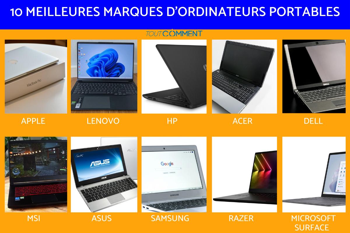 Les meilleures marques d'ordinateurs portables