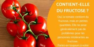 La tomate contient du fructose ?