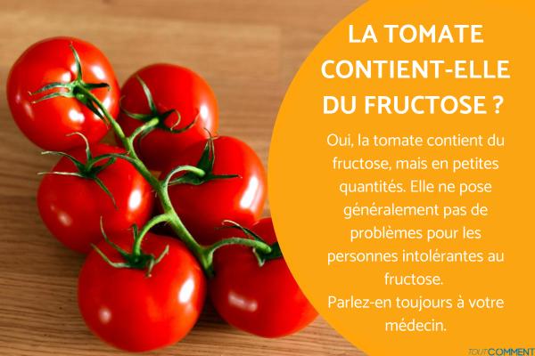 La tomate contient du fructose ?