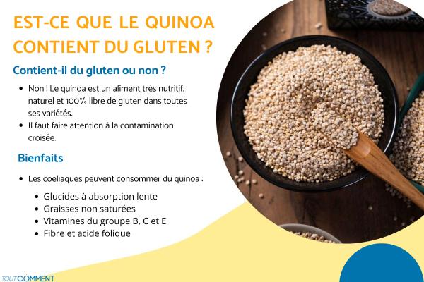 Est-ce que le quinoa contient du gluten ?