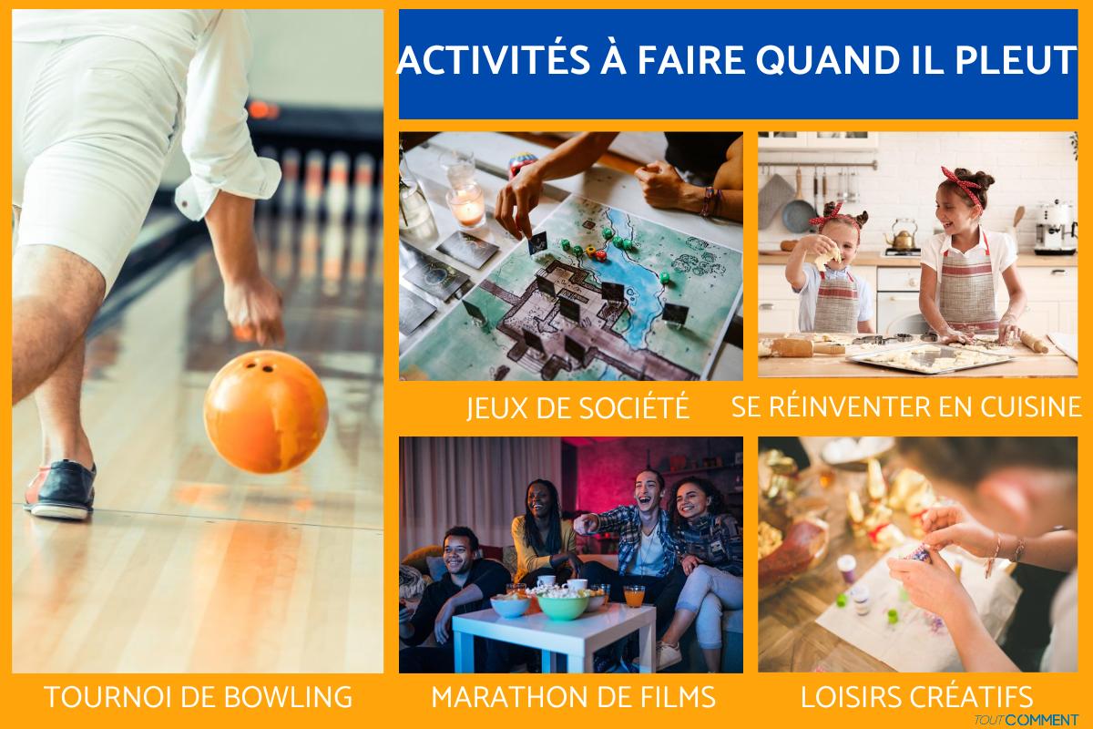Que faire quand il pleut ?
