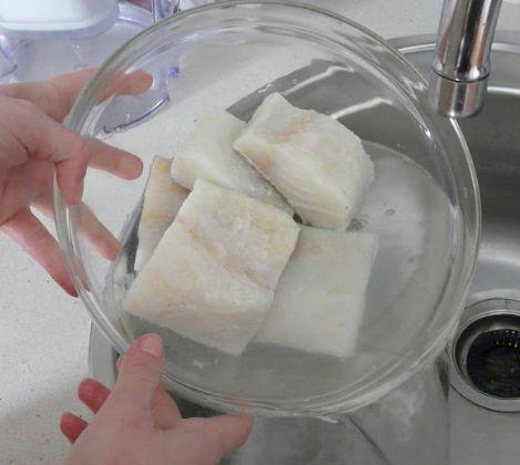Astuces pour dessaler la morue - Astuces pour dessaler la morue: de l'eau tiède