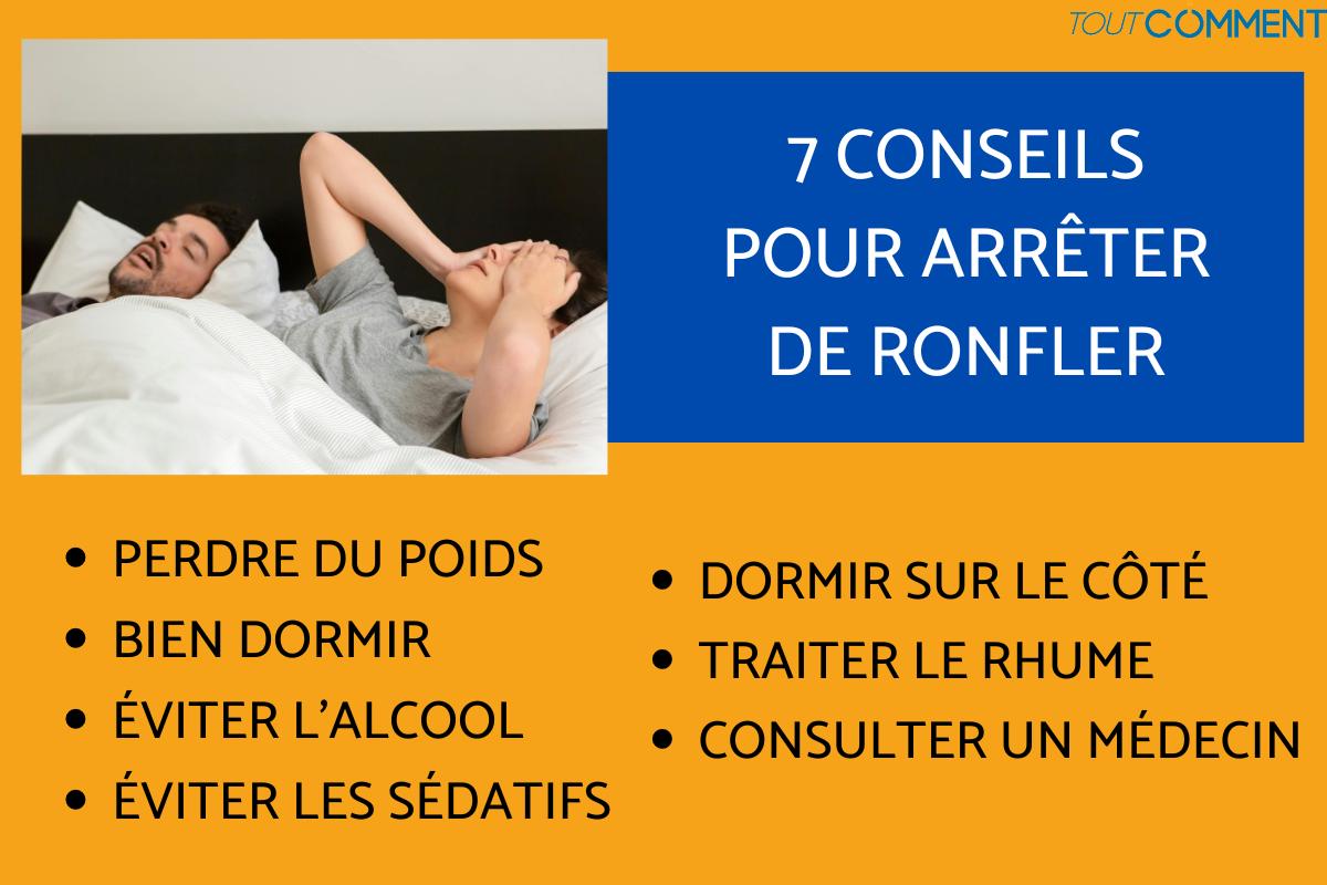 Comment arrêter de ronfler