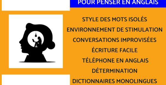 Comment penser en anglais