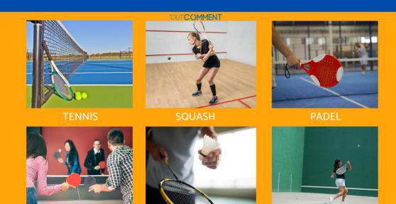 Types de sports de raquette