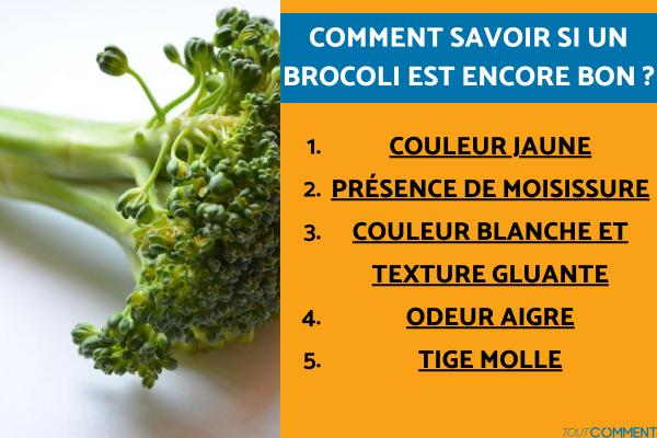 Comment savoir si un brocoli est encore bon
