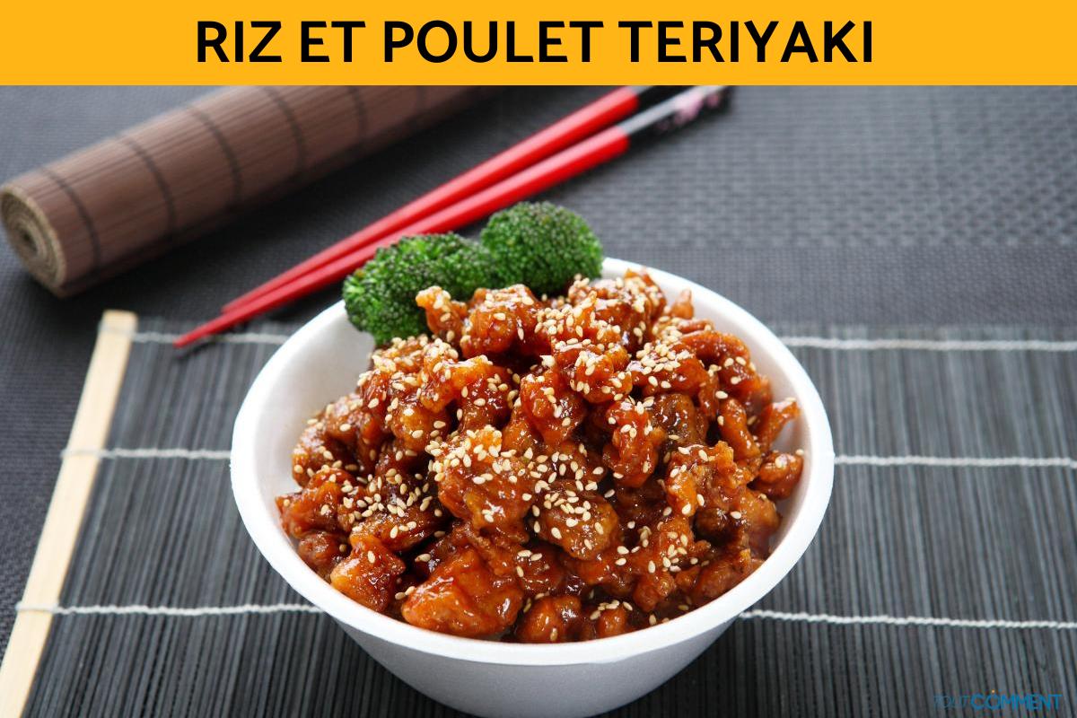 Riz et poulet teriyaki