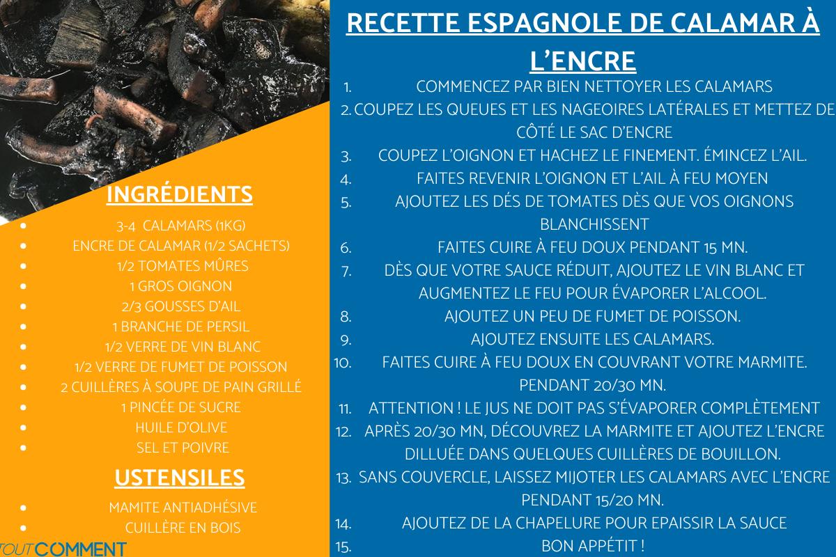 Calamar à l'encre