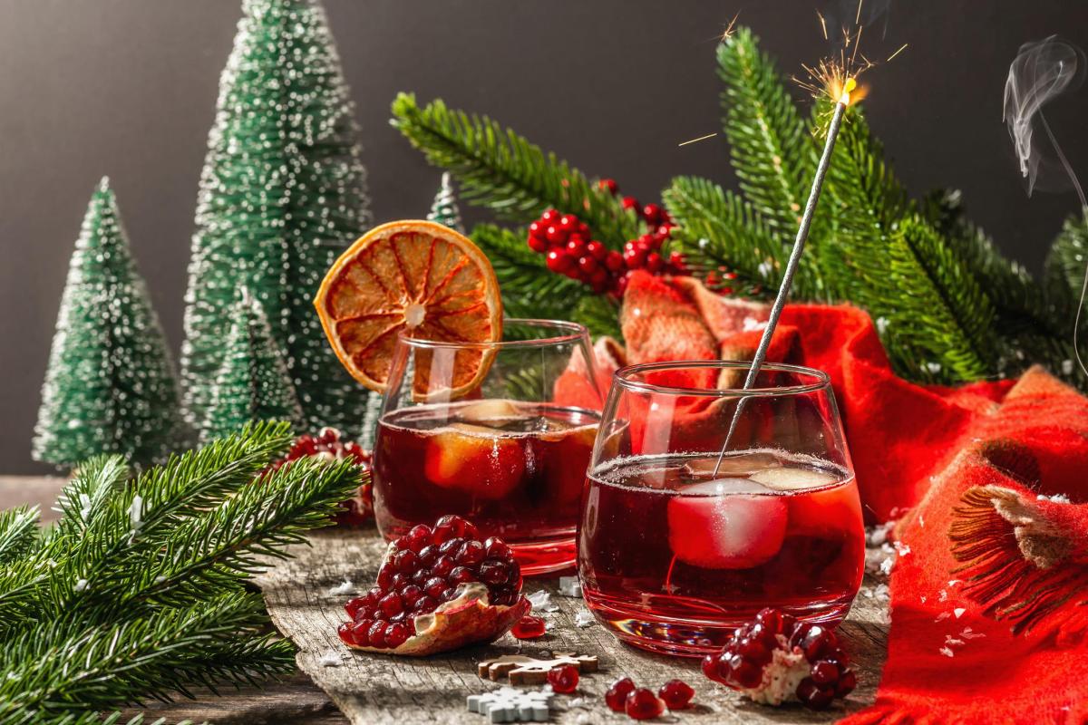 Cocktails de Noël avec et sans alcool