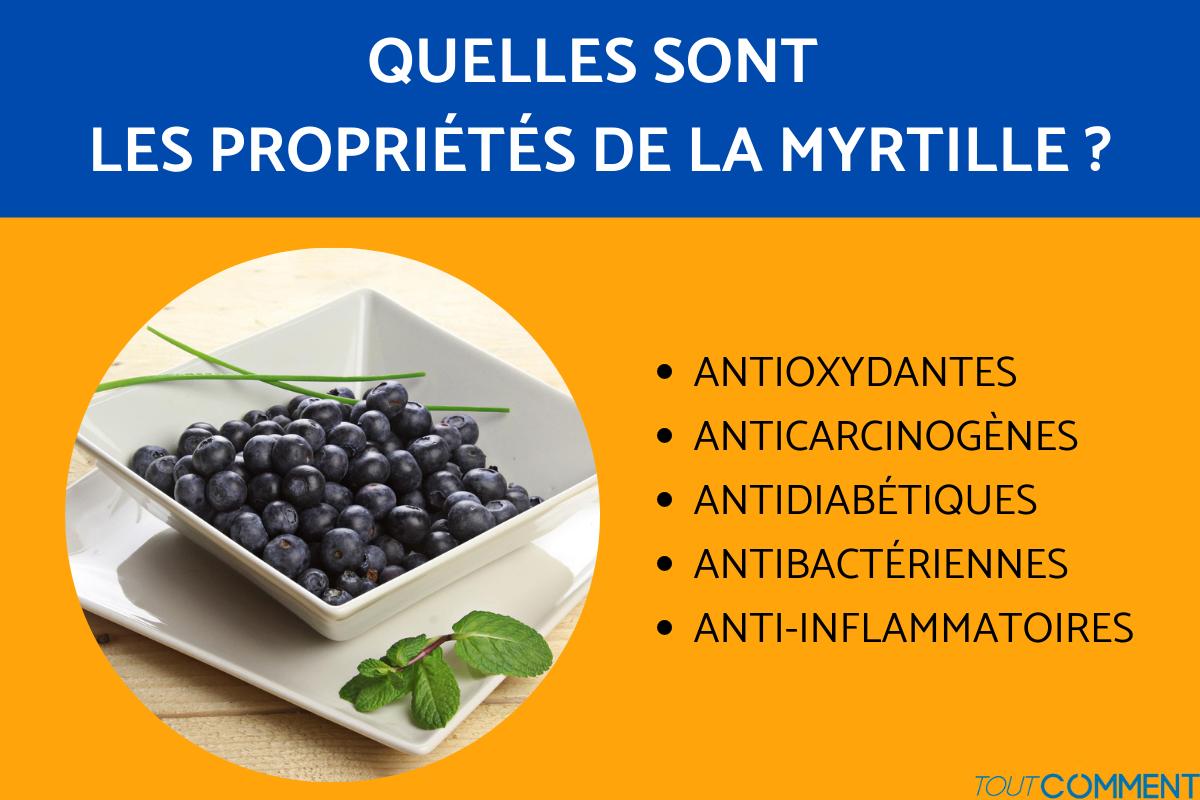 Propriétés et bienfaits de la myrtille
