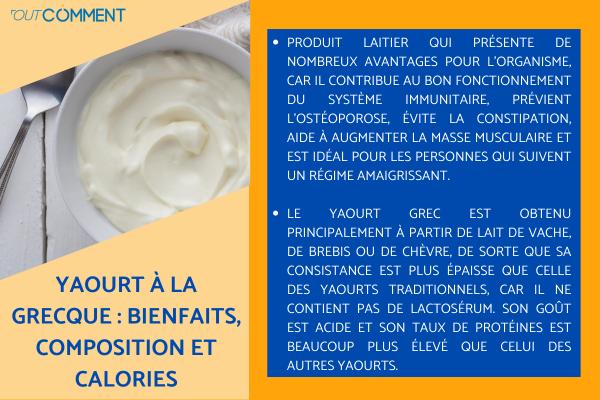 Yaourt à la grecque : bienfaits, composition et calories