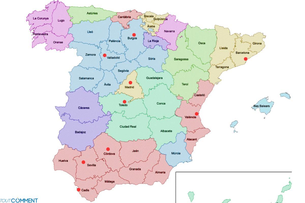 Anciennes capitales d'Espagne