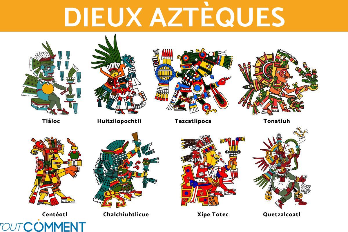 Quels sont les principaux Dieux aztèques - Mythologie aztèque