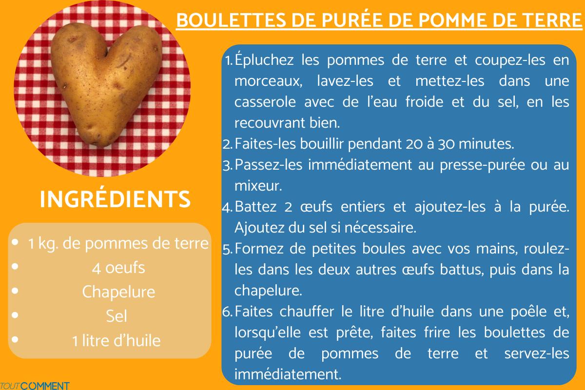 Boulettes de purée de pomme de terre